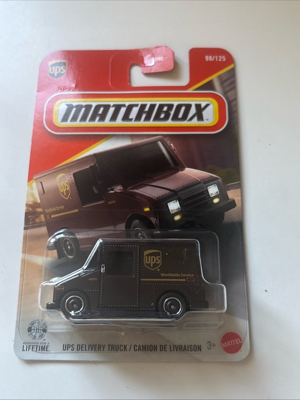 Matchbox UPS Delivery Truck Toy - Brown UPS Van